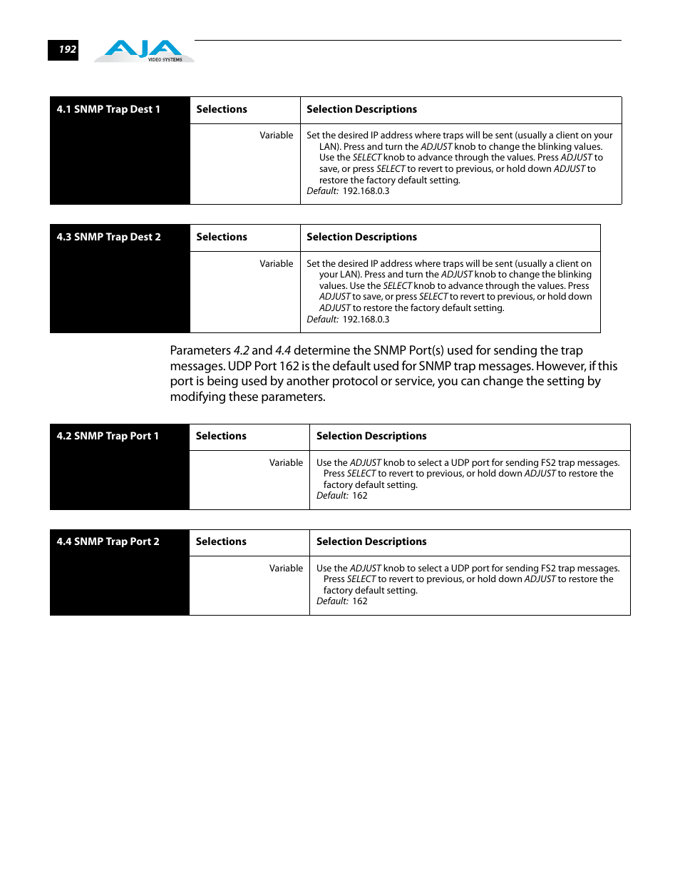 AJA FS2 User Manual | Page 190 / 230