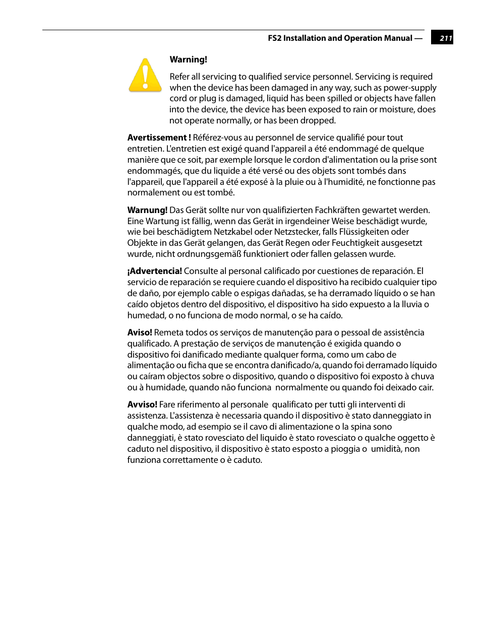 AJA FS2 User Manual | Page 209 / 230