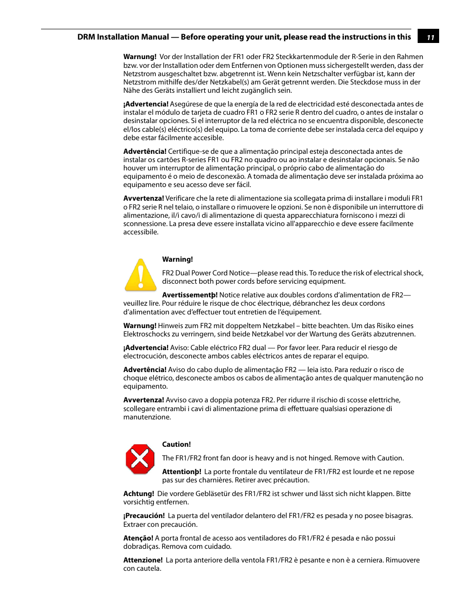 AJA DRM User Manual | Page 11 / 12