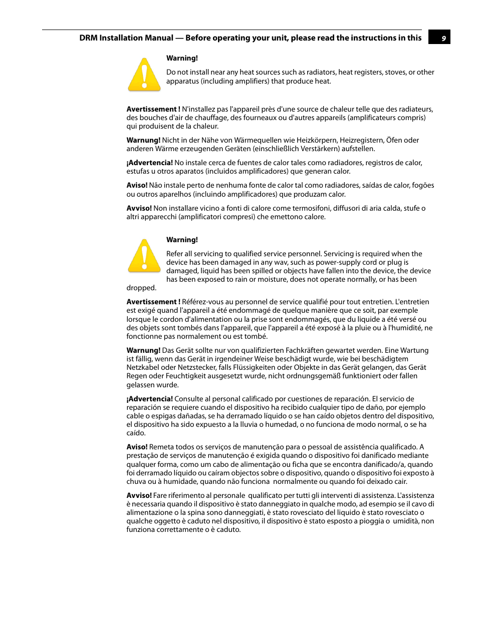 AJA DRM User Manual | Page 9 / 12