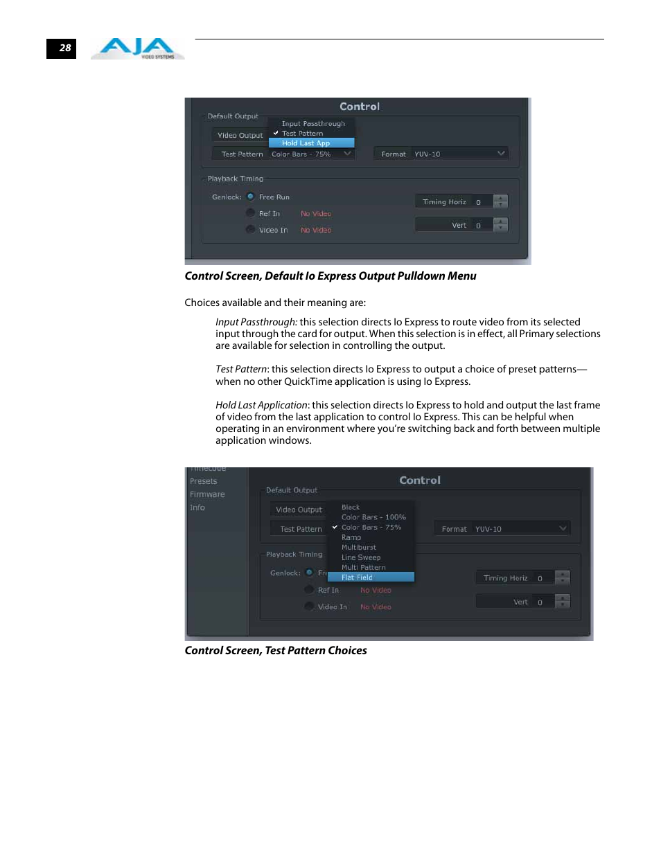 AJA IoExpress User Manual | Page 34 / 68