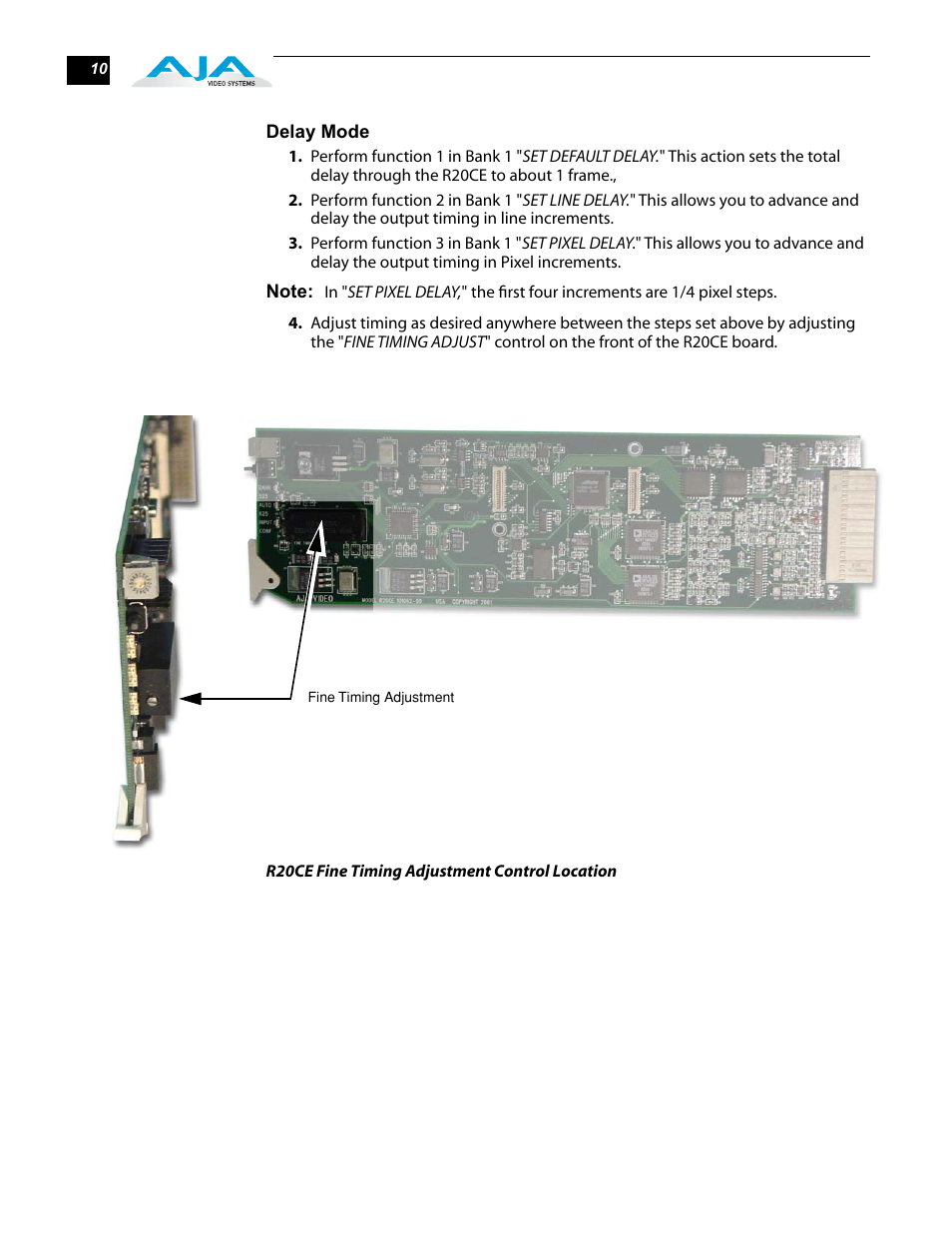 AJA R20CE User Manual | Page 10 / 18