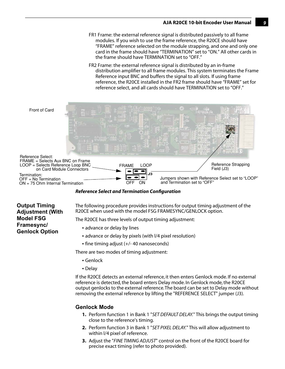 AJA R20CE User Manual | Page 9 / 18