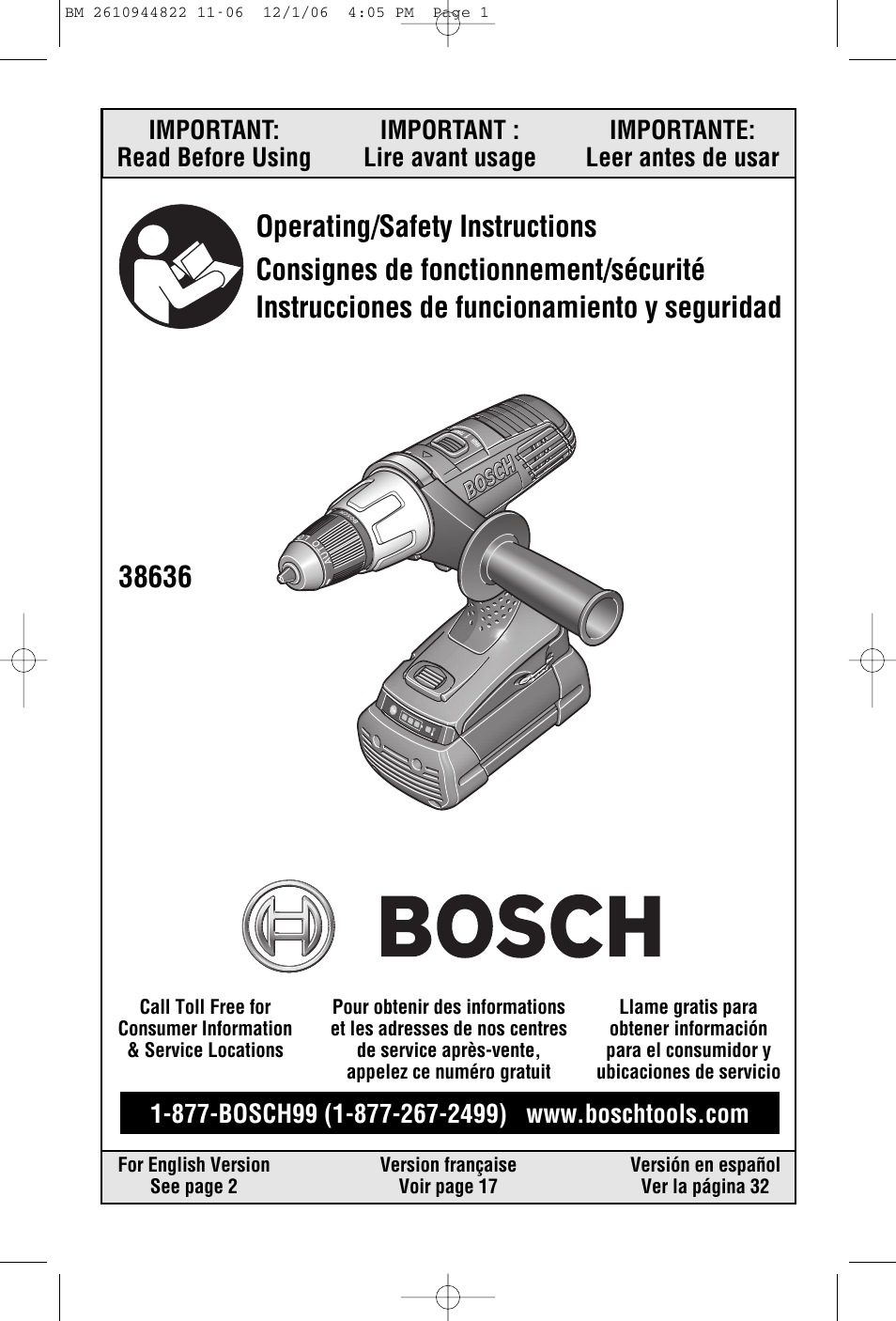 Bosch 38636 User Manual | 48 pages