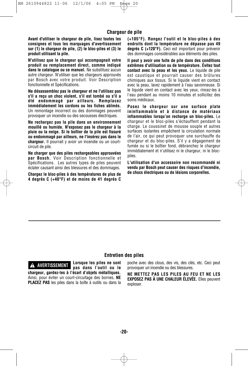 Bosch 38636 User Manual | Page 20 / 48