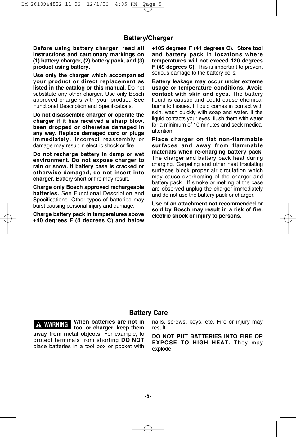 Bosch 38636 User Manual | Page 5 / 48