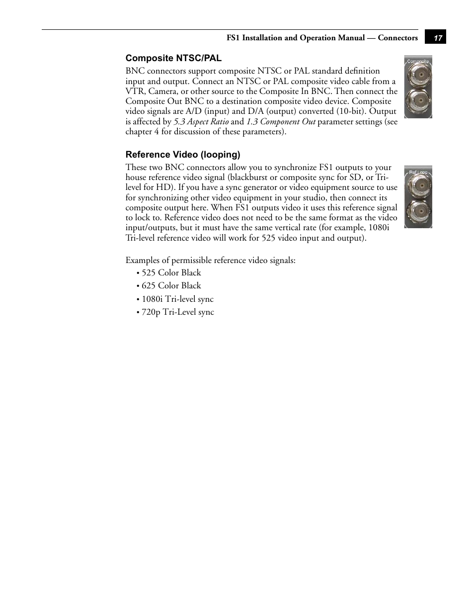 AJA FS1 User Manual | Page 25 / 106