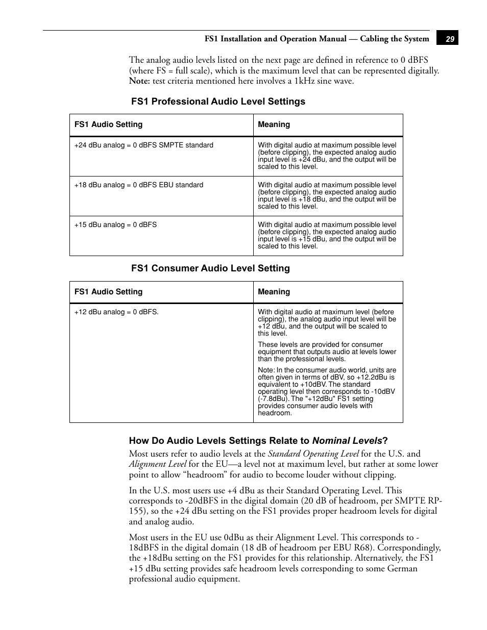 AJA FS1 User Manual | Page 37 / 106