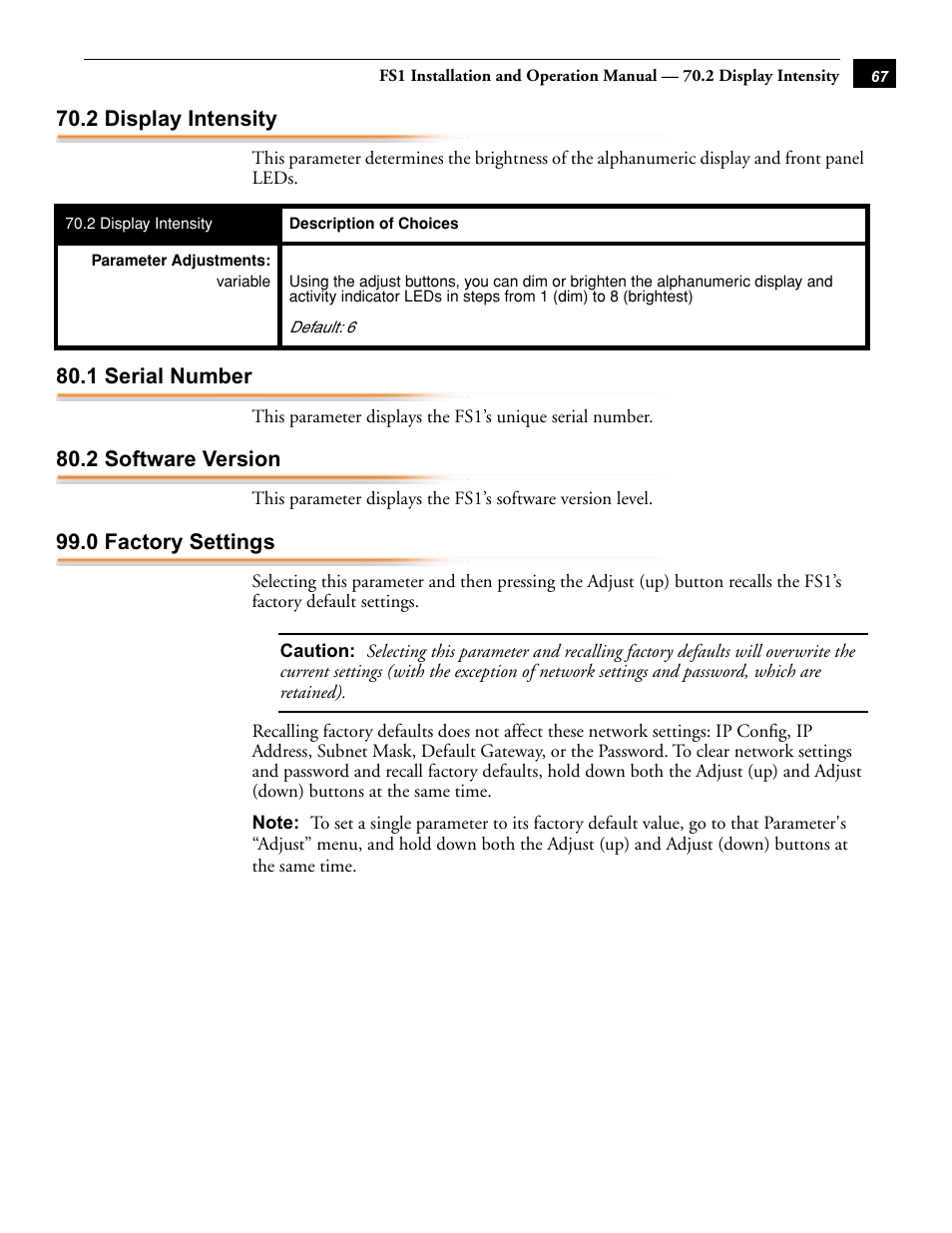 AJA FS1 User Manual | Page 75 / 106