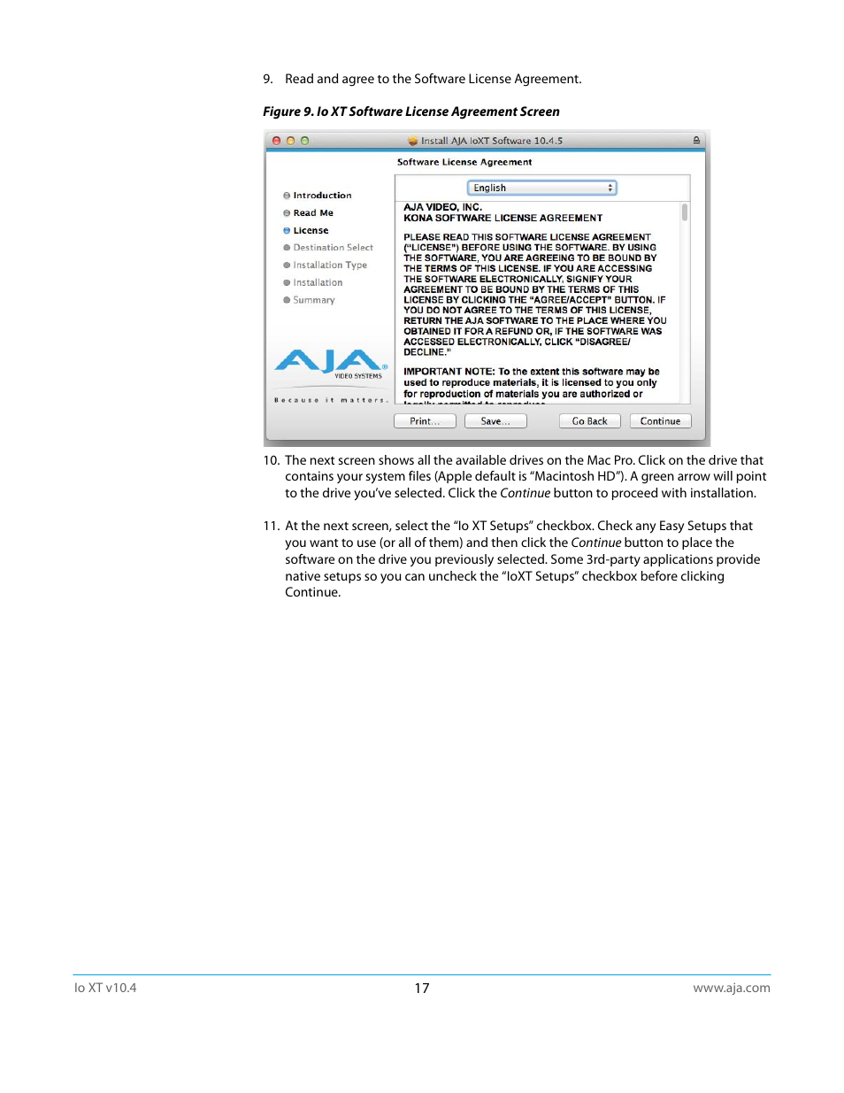 AJA IoXT User Manual | Page 17 / 70