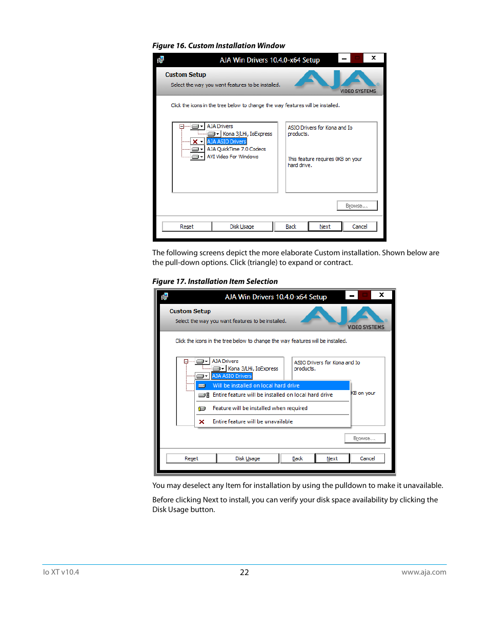 AJA IoXT User Manual | Page 22 / 70