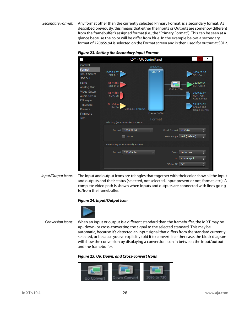 AJA IoXT User Manual | Page 28 / 70