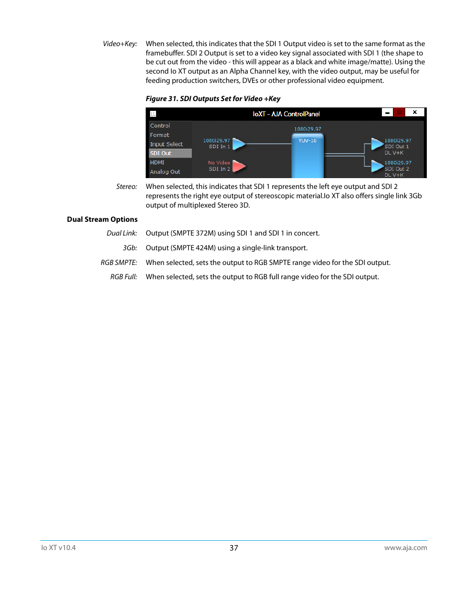 AJA IoXT User Manual | Page 37 / 70