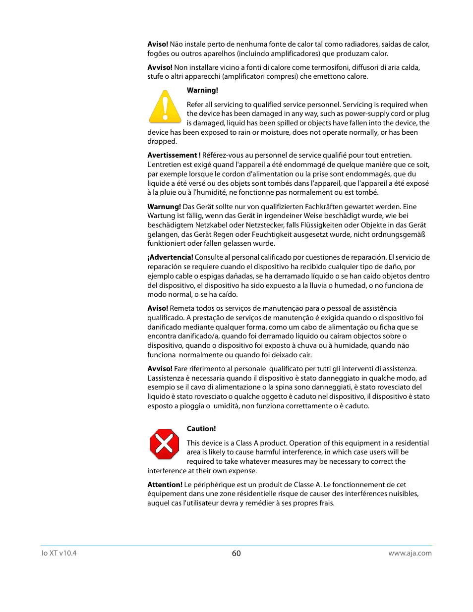 AJA IoXT User Manual | Page 60 / 70