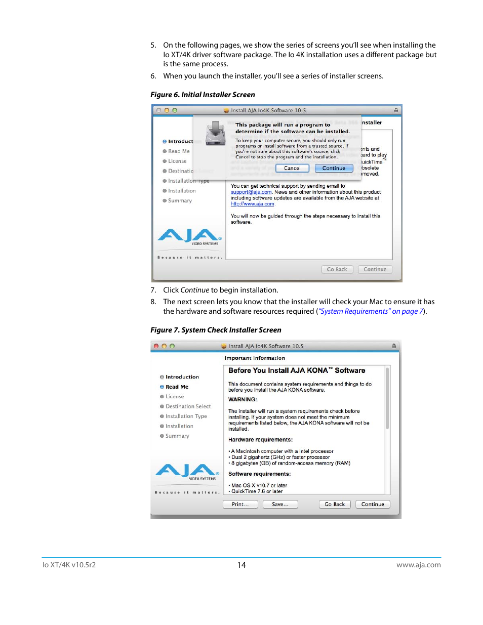 AJA Io4K User Manual | Page 14 / 74