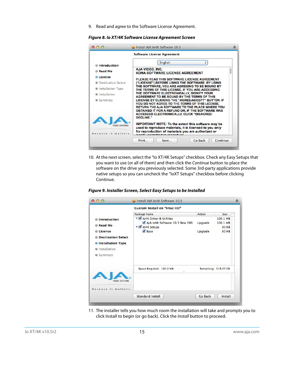 AJA Io4K User Manual | Page 15 / 74