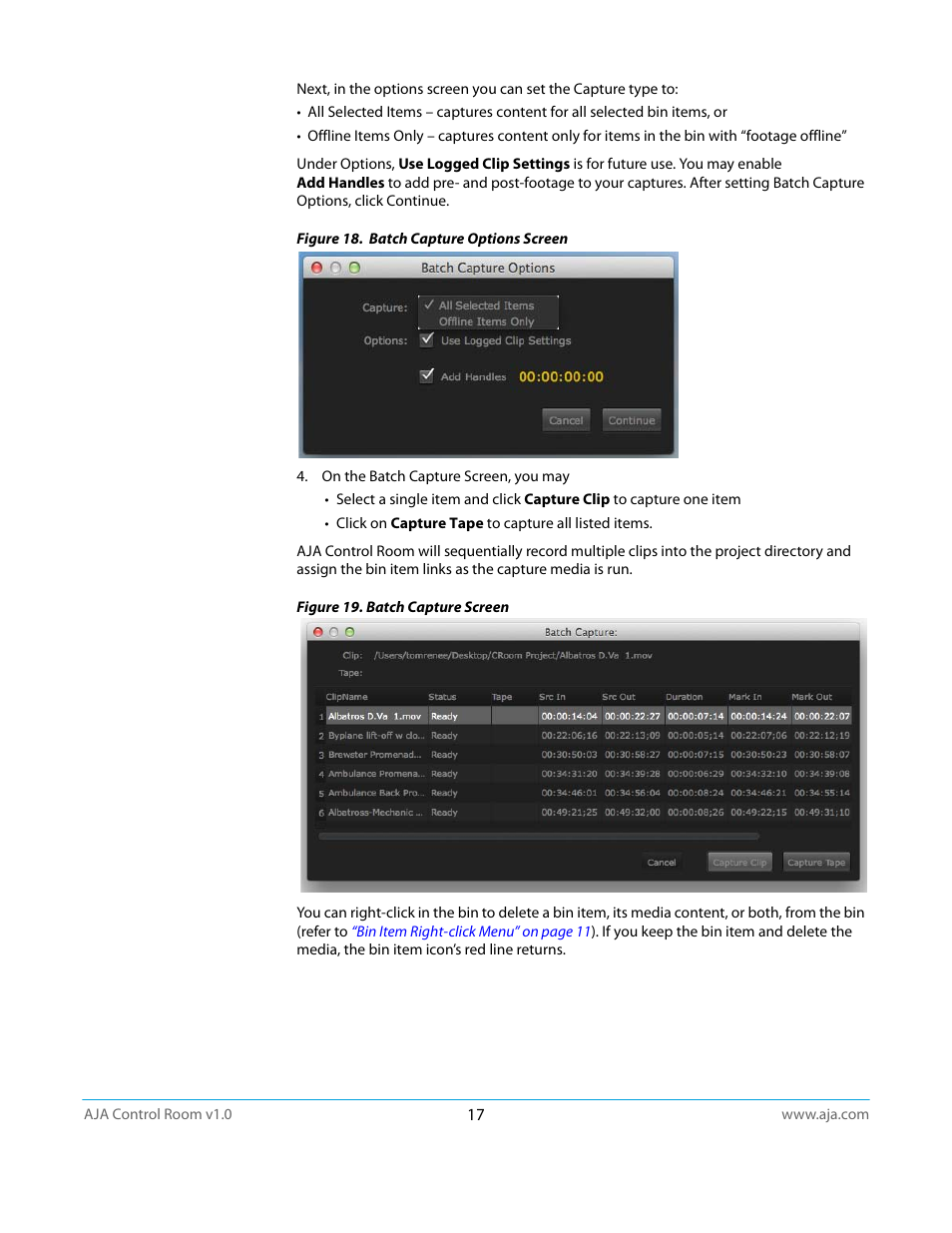 AJA Control Room User Manual | Page 17 / 25