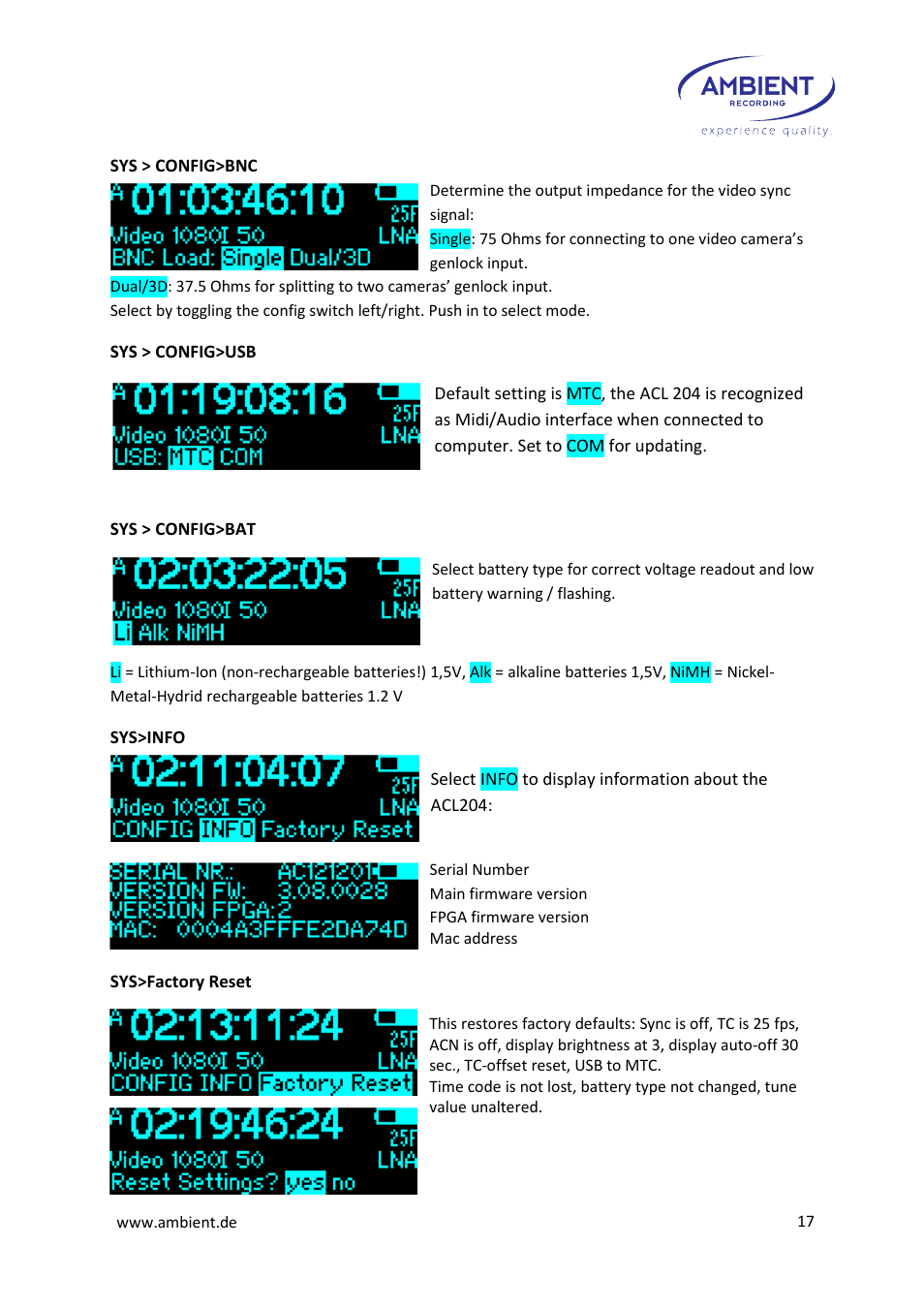 Ambient Lockit - ACL 204 User Manual | Page 19 / 32