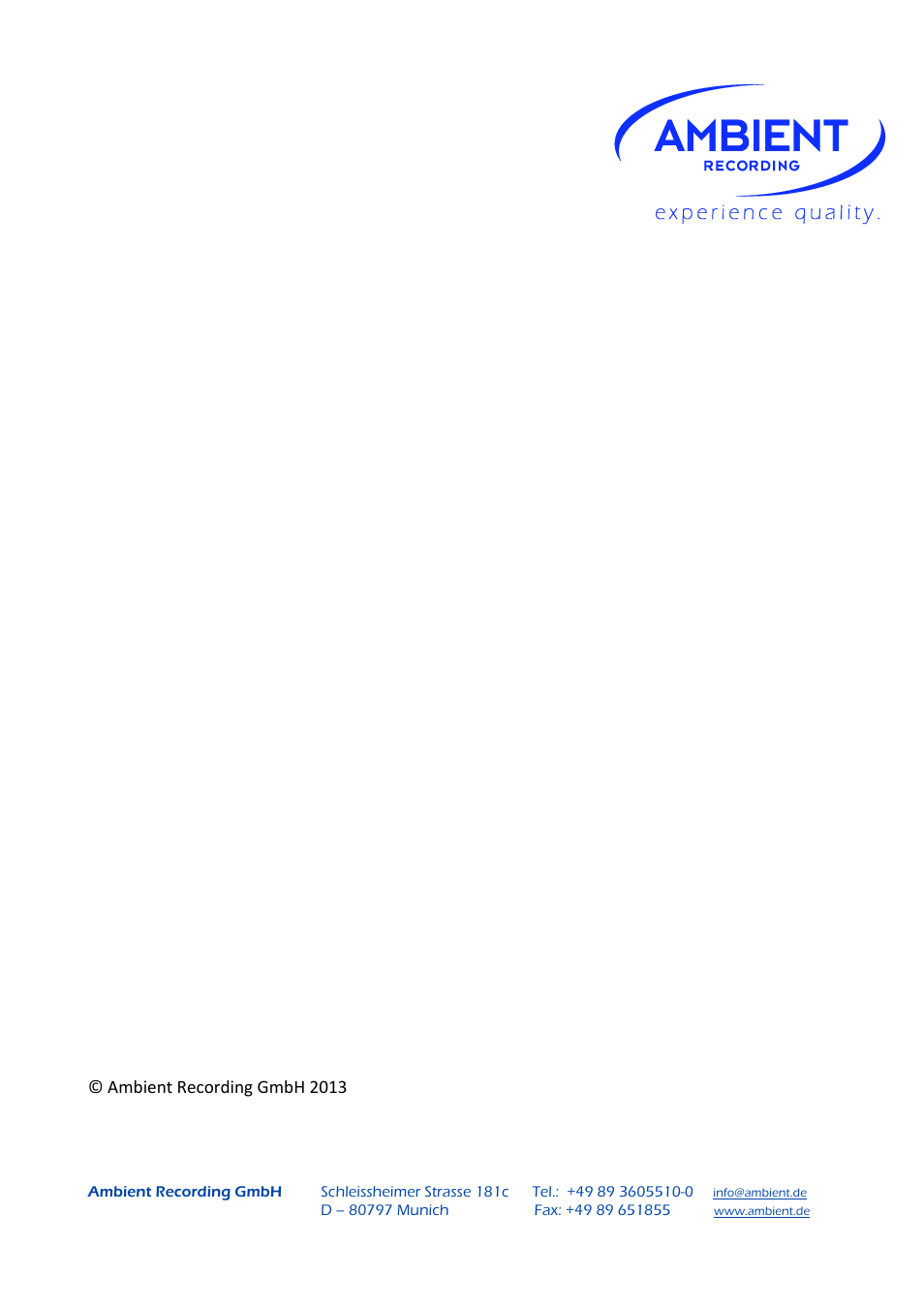 Ambient Lockit - ACL 204 User Manual | Page 32 / 32
