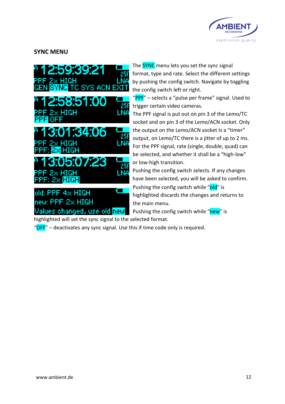 Ambient Tiny Lockit - ACN TL User Manual | Page 14 / 32