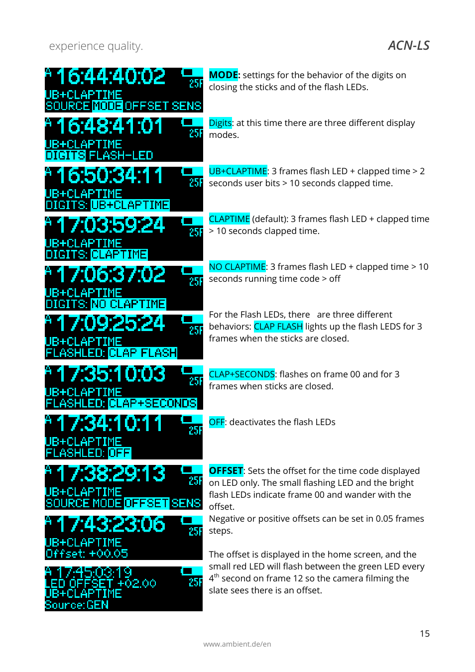 Acn-ls | Ambient Lockit Slate, ACN-LS User Manual | Page 17 / 32