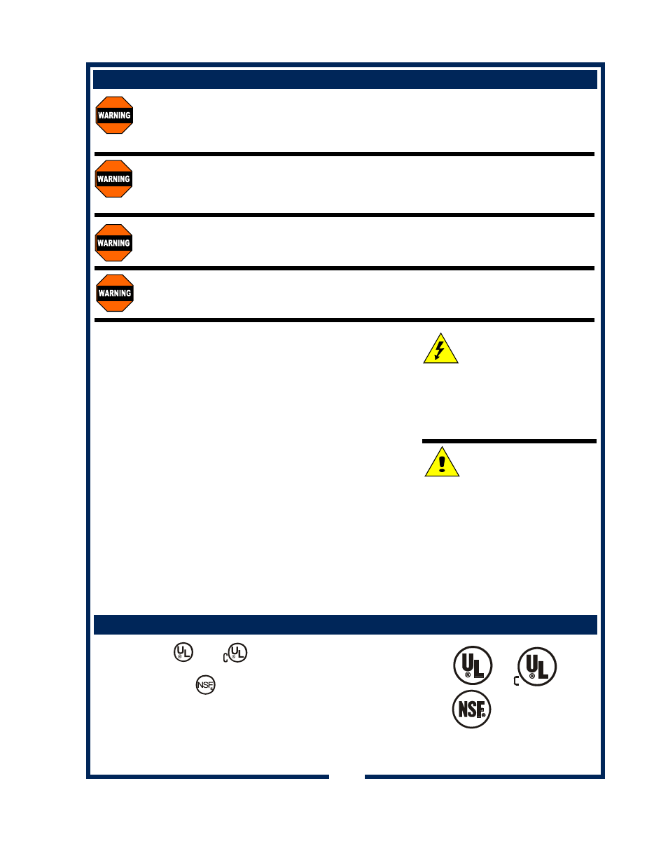 Precautions and general information, Agency listing information | Bloomfield 1080 User Manual | Page 5 / 30