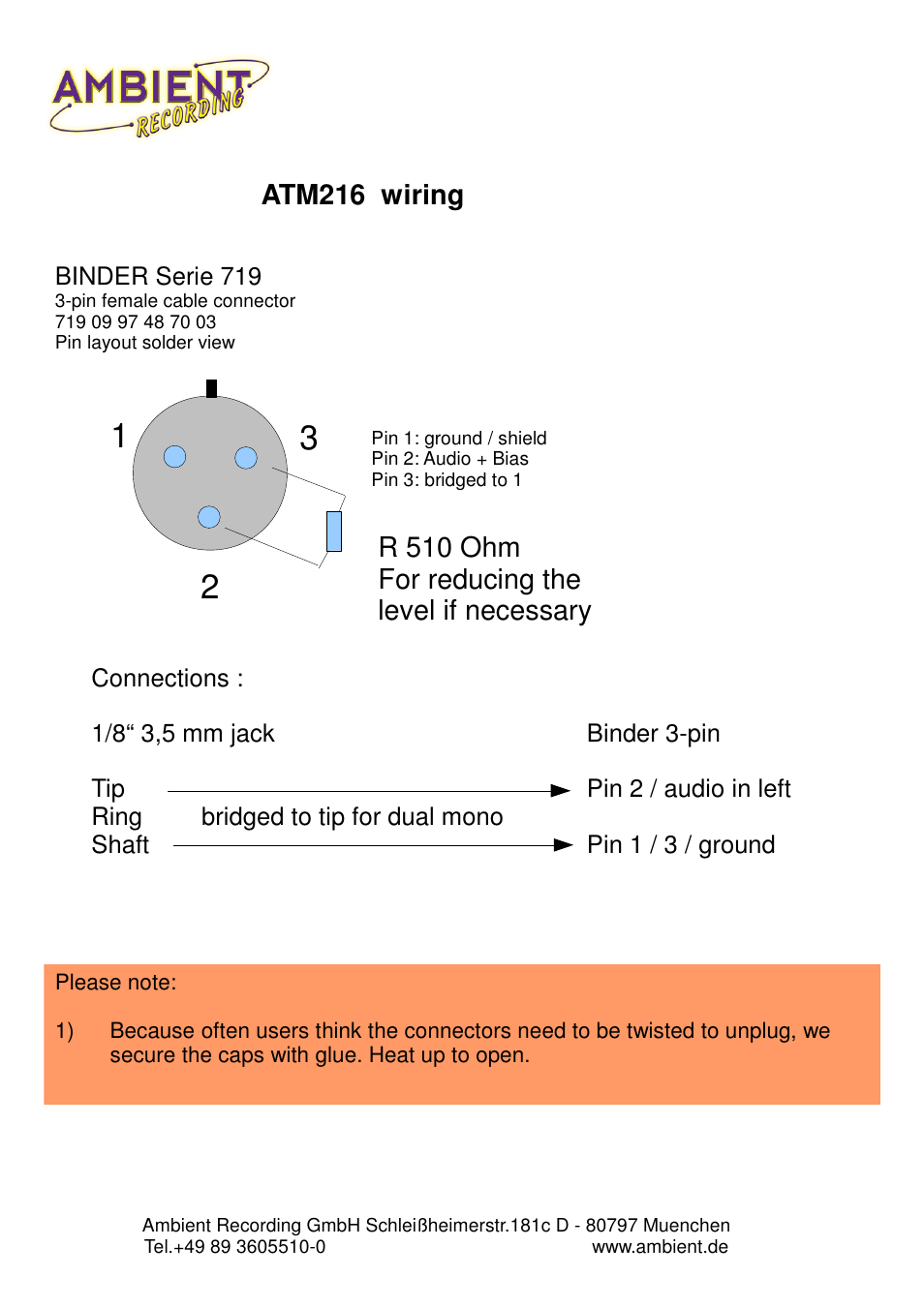 Ambient ATMEMP User Manual | 1 page