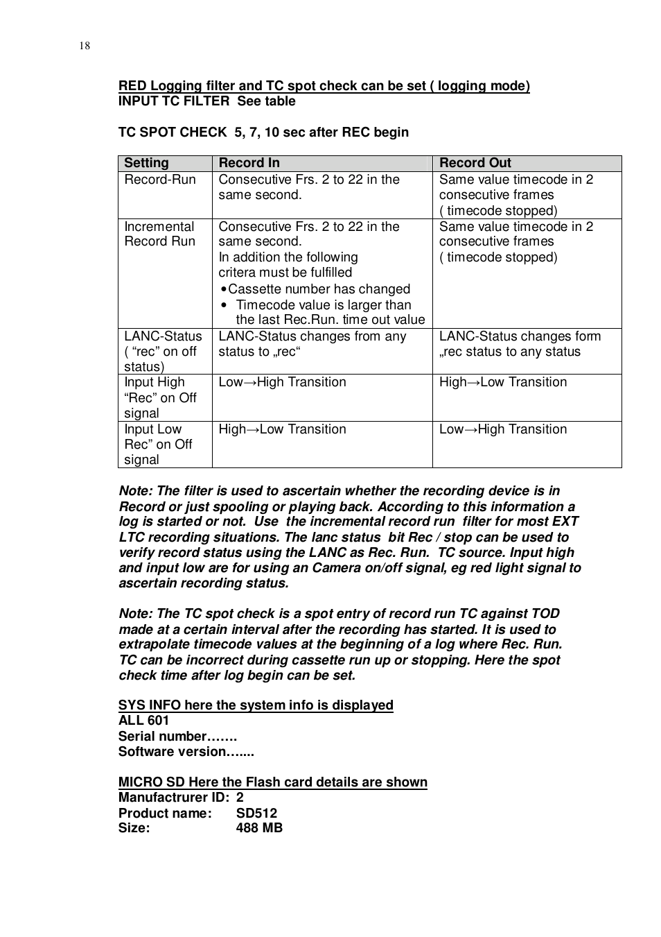 Ambient Lanc Logger - ALL601 User Manual | Page 18 / 20