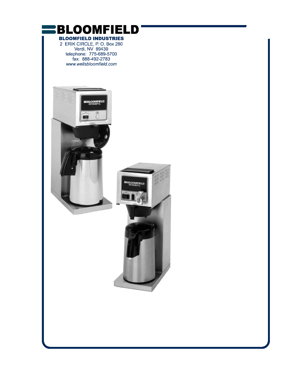 Bloomfield 8774 User Manual | 28 pages