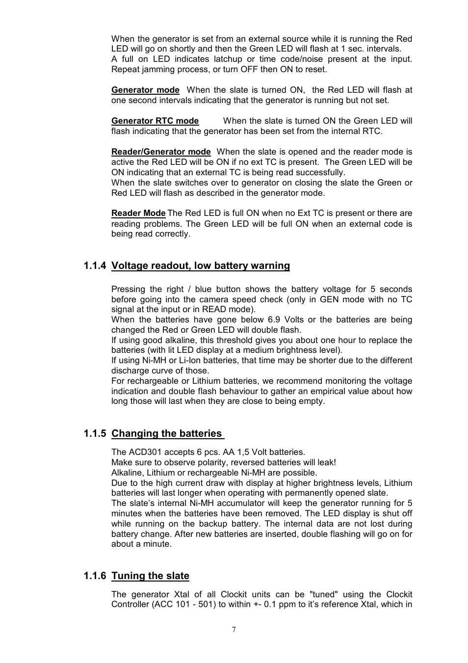 Ambient Wireless TC Slate - ACD 301 RF User Manual | Page 7 / 21