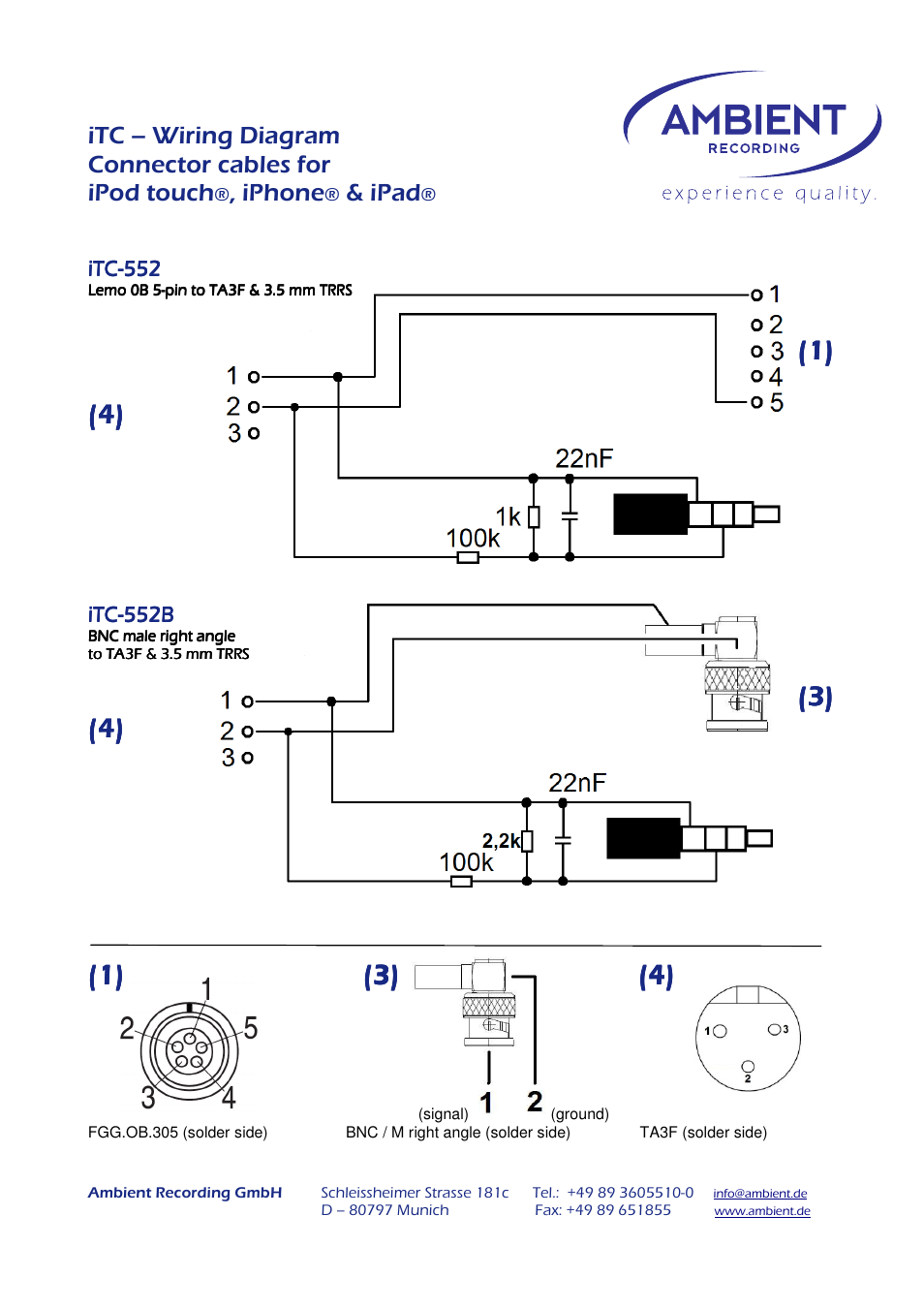 Iphone, Ipad | Ambient iTC-INB User Manual | Page 2 / 2