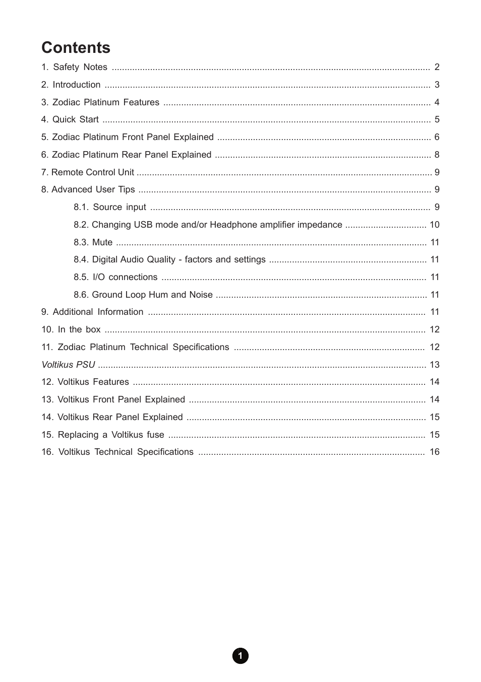 Antelope Audio Zodiac Platinum DSD DAC User Manual | Page 3 / 24
