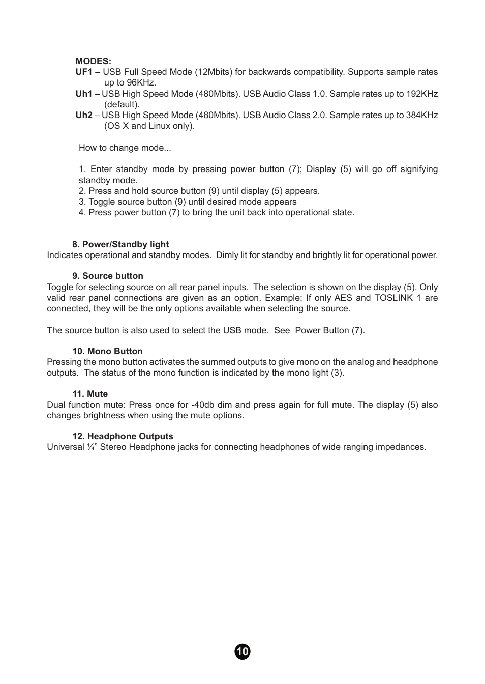 Antelope Audio Zodiac Plus DAC User Manual | Page 9 / 14