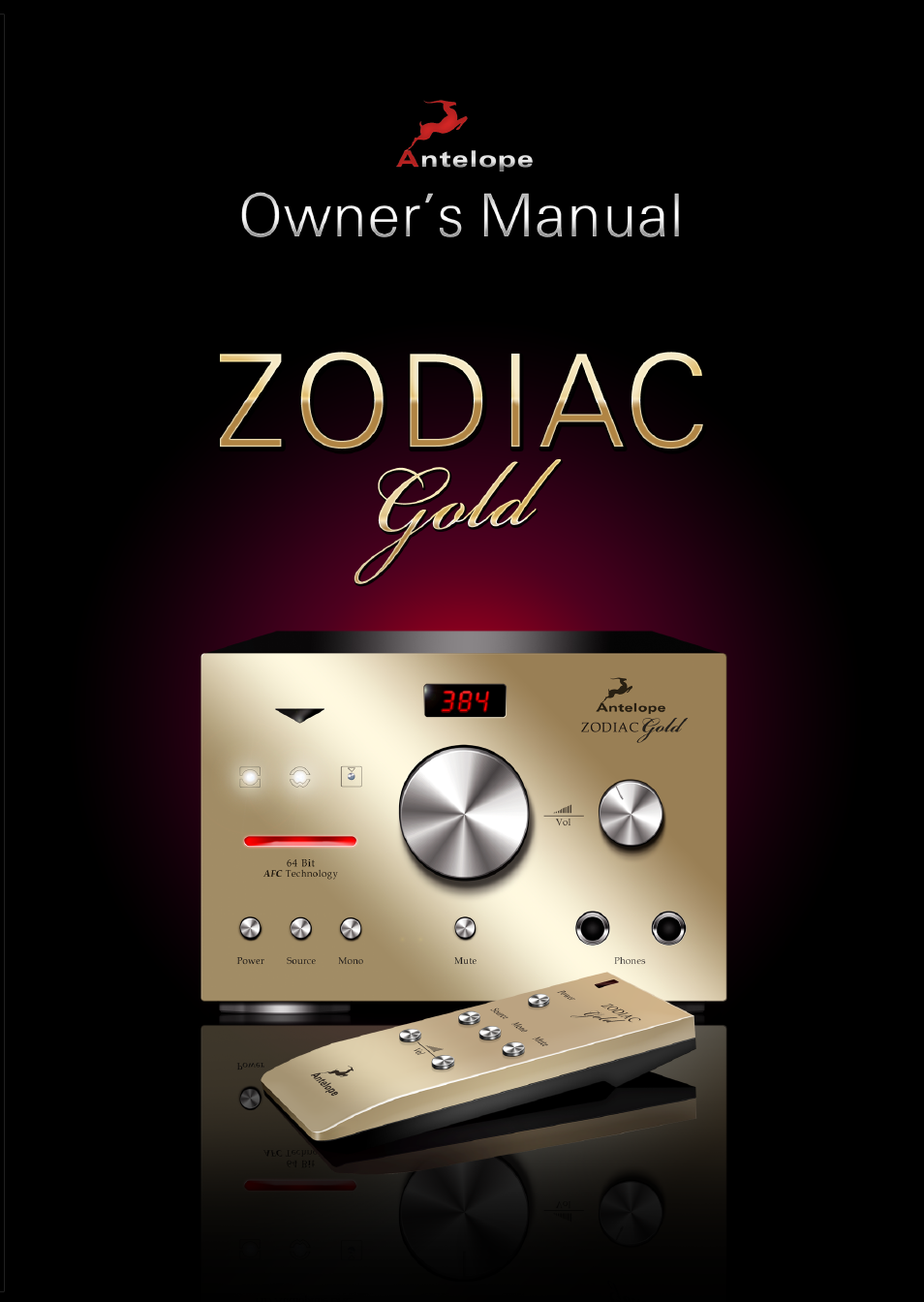 Antelope Audio Zodiac Gold DAC User Manual | 20 pages