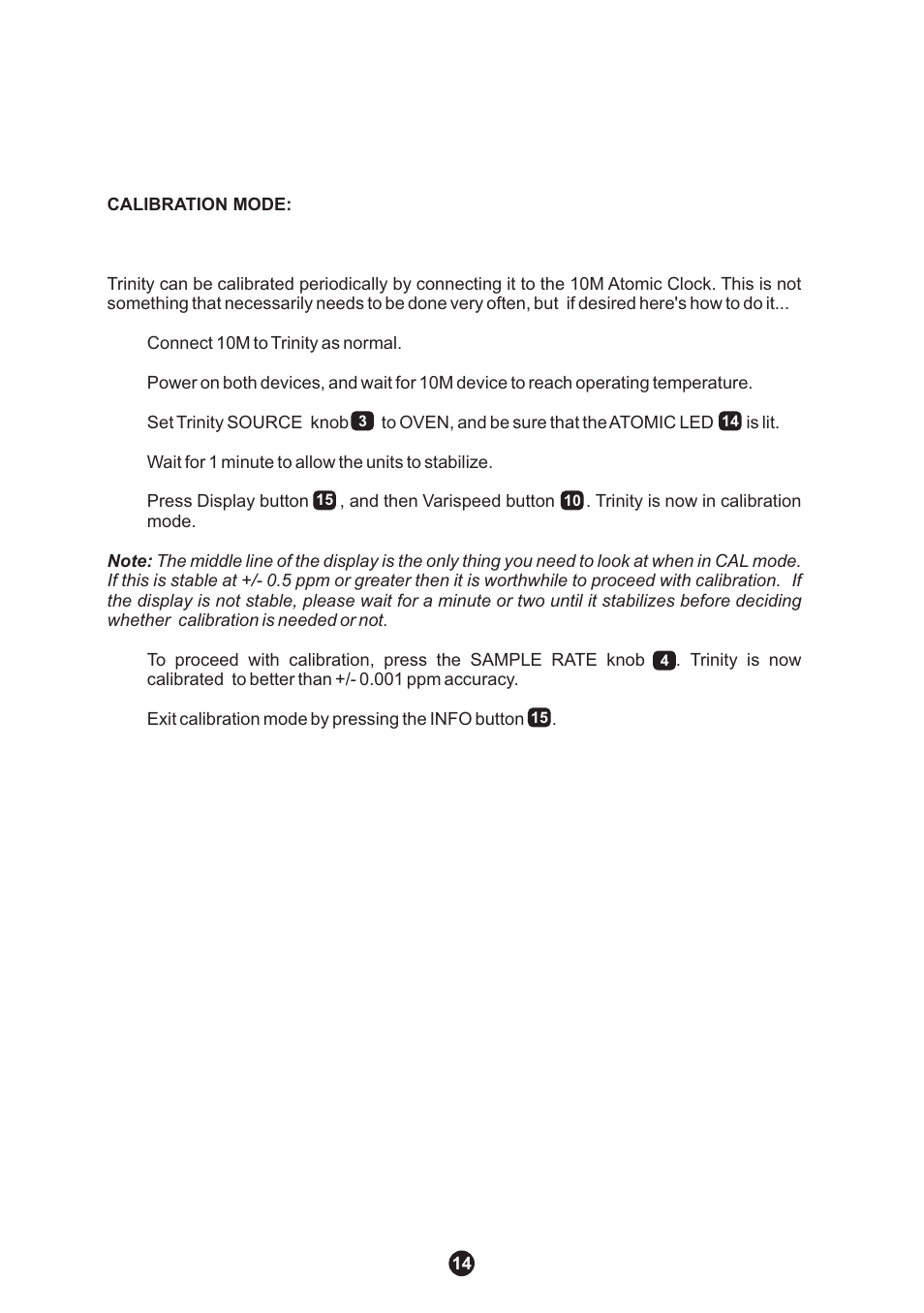 Antelope Audio Trinity Master Clock User Manual | Page 15 / 18