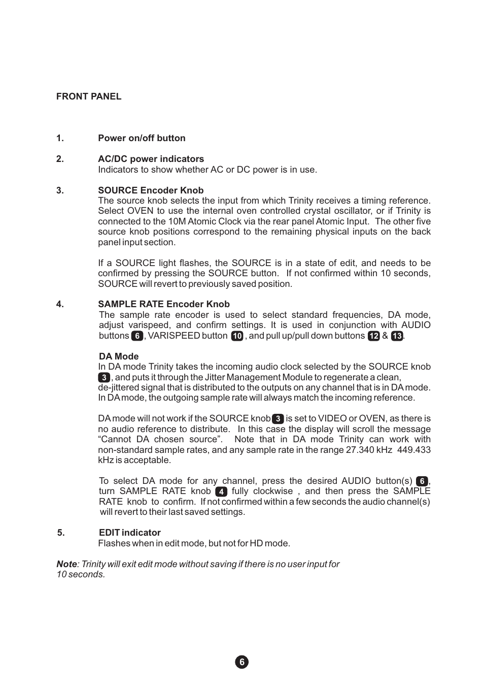 Antelope Audio Trinity Master Clock User Manual | Page 7 / 18