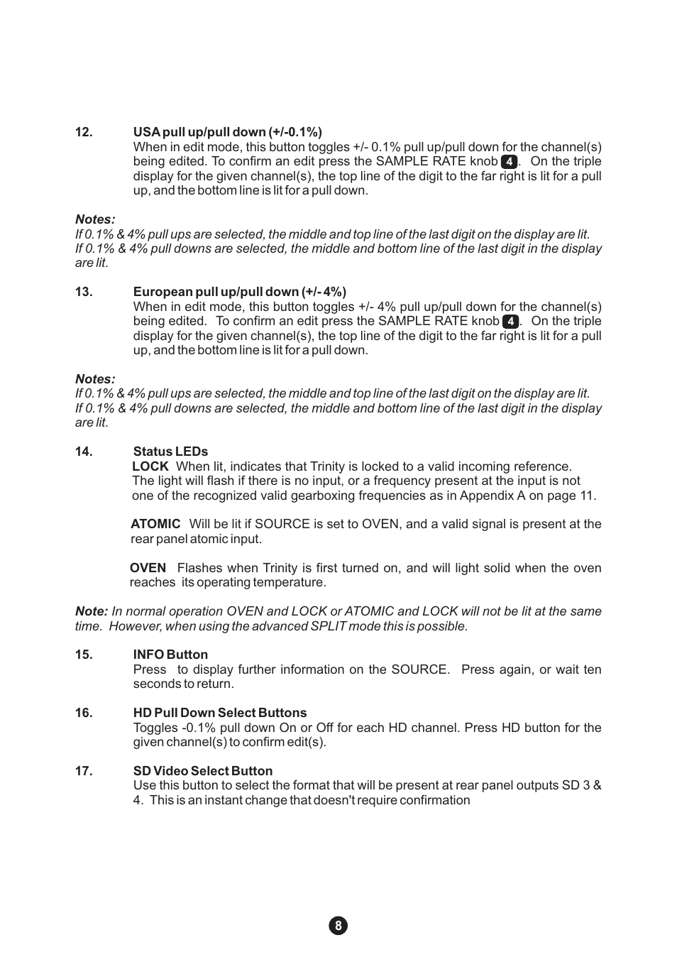 Antelope Audio Trinity Master Clock User Manual | Page 9 / 18