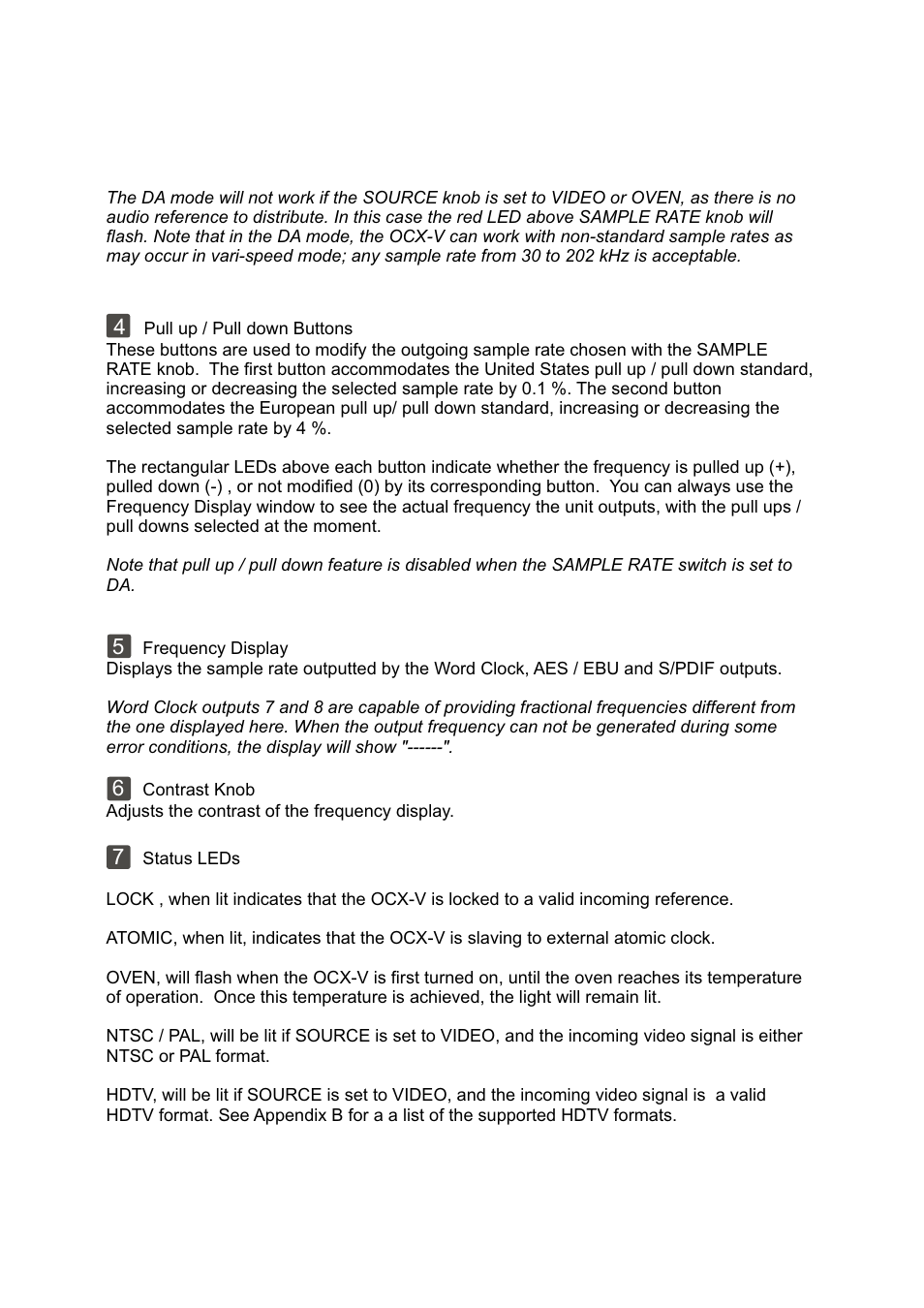 Antelope Audio OCX-V Master Clock User Manual | Page 4 / 11