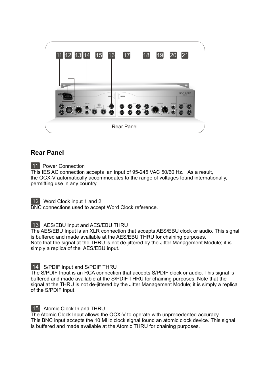 Antelope Audio OCX-V Master Clock User Manual | Page 7 / 11