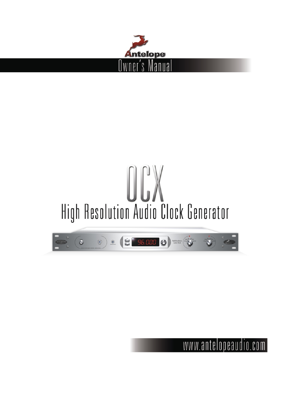 Antelope Audio OCX Master Clock User Manual | 6 pages