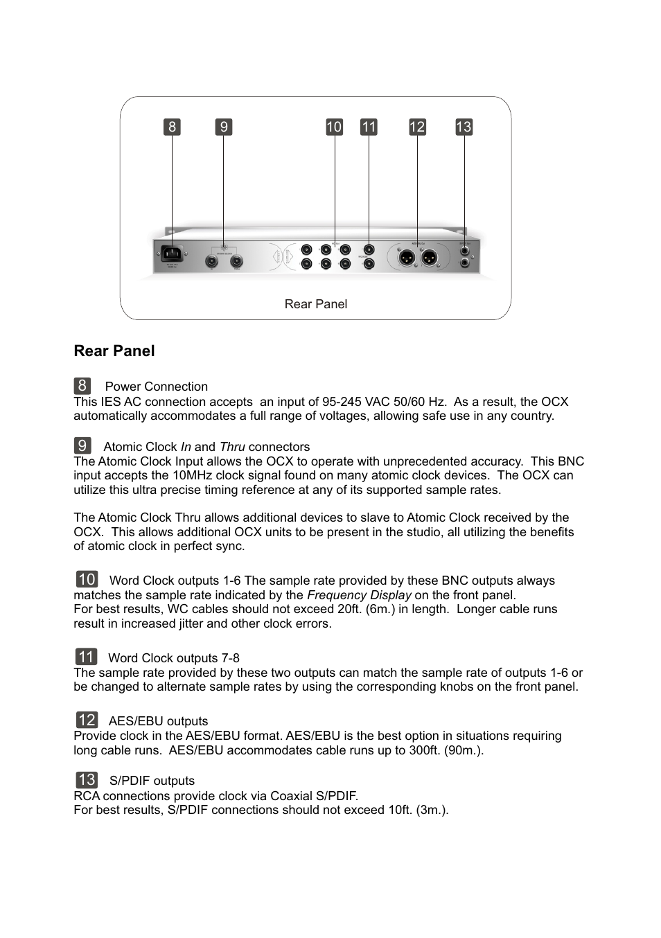 Antelope Audio OCX Master Clock User Manual | Page 5 / 6