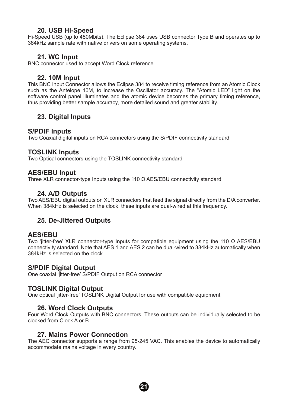 Antelope Audio Eclipse 384 User Manual | Page 20 / 43