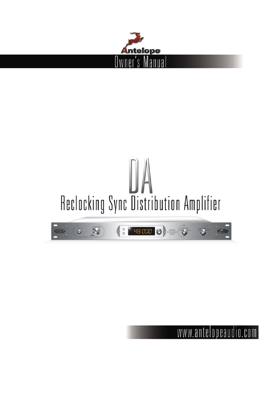 Antelope Audio DA Distribution Amplifier User Manual | 6 pages