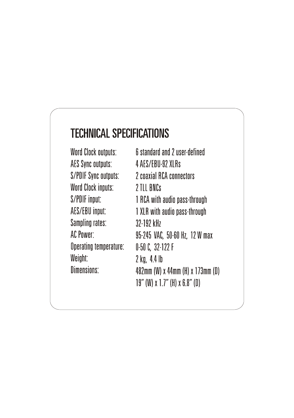 Antelope Audio DA Distribution Amplifier User Manual | Page 6 / 6