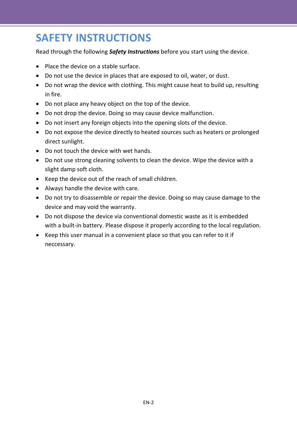 Safety instructions | Apotop DW23 Wi-Backup User Manual User Manual | Page 2 / 37