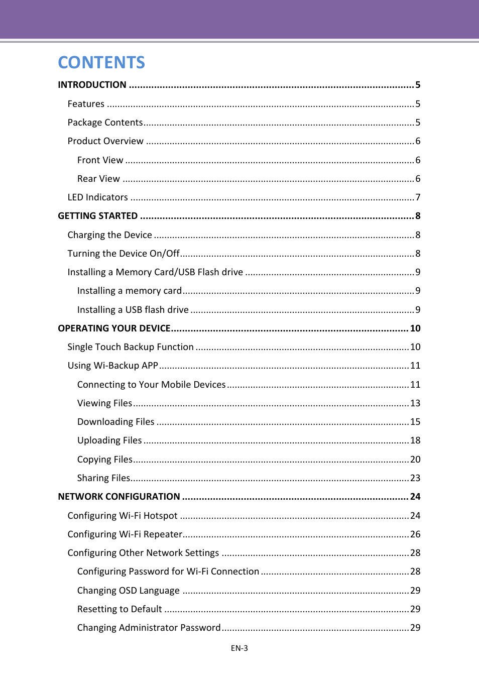 Apotop DW23 Wi-Backup User Manual User Manual | Page 3 / 37