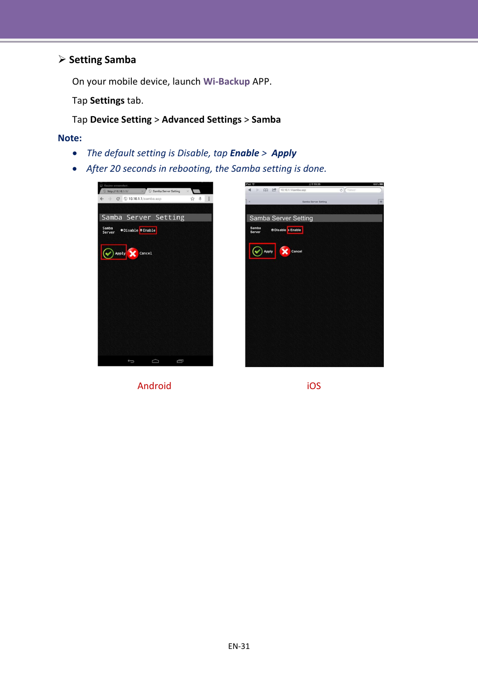 Apotop DW23 Wi-Backup User Manual User Manual | Page 31 / 37