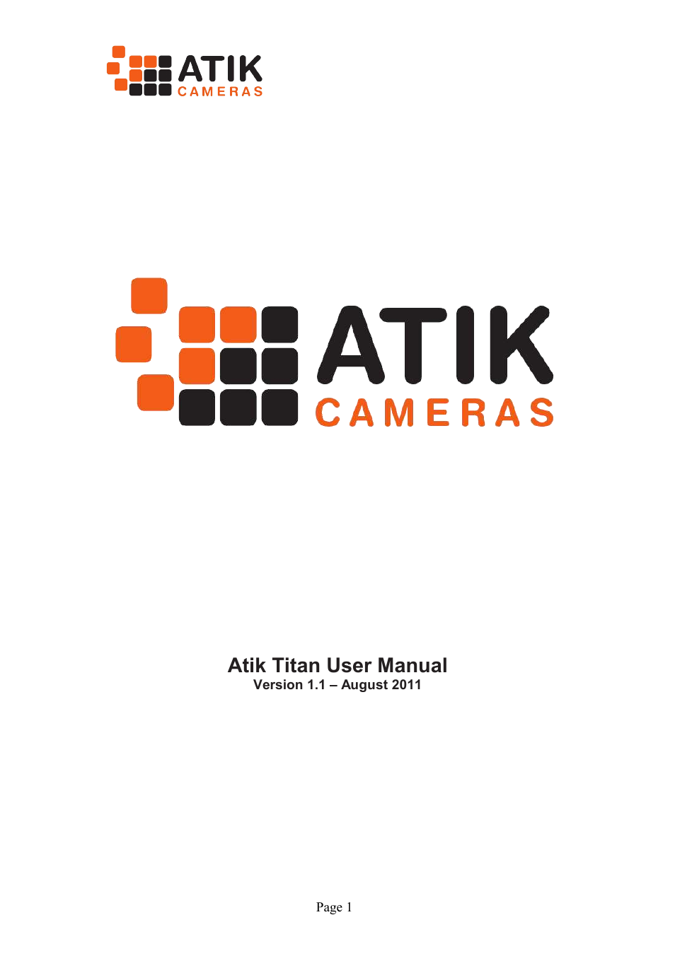 ATIK Cameras Titan User Manual User Manual | 10 pages