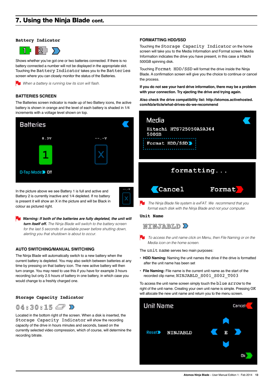 21 1 blade, 30:15 ninjabld, Using the ninja blade | Atomos Ninja Blade User Manual | Page 15 / 38