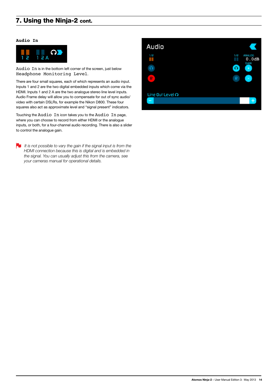 Using the ninja-2 | Atomos Ninja 2 User Manual | Page 16 / 34